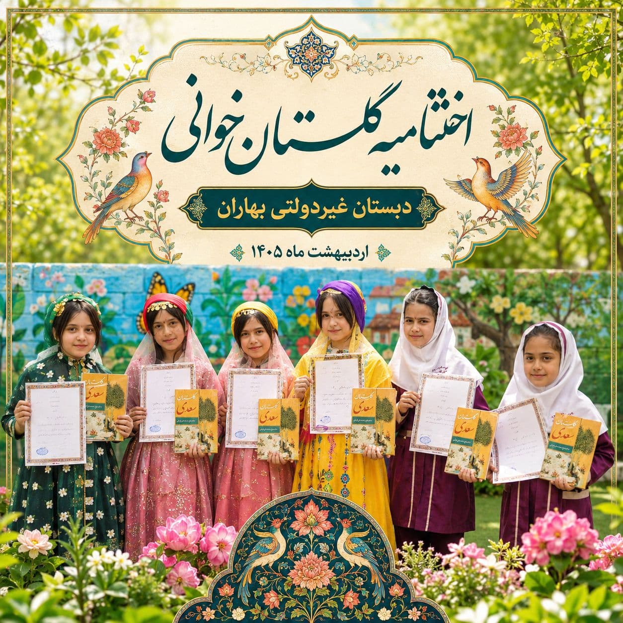 اختتامیه گلستانخوانی دبستان فرشته ها