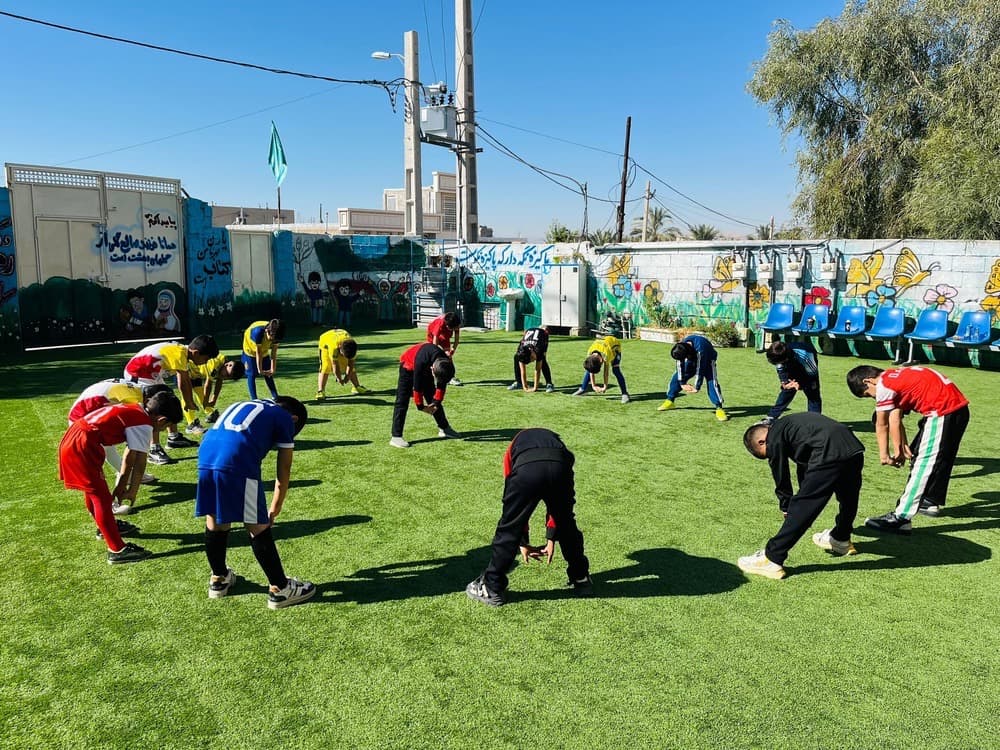 تربیت بدنی دبستان فرشته ها